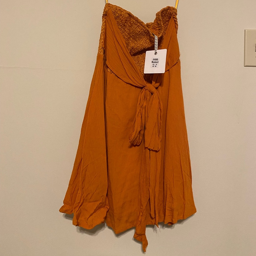 Orange Selfie Leslie mini dress